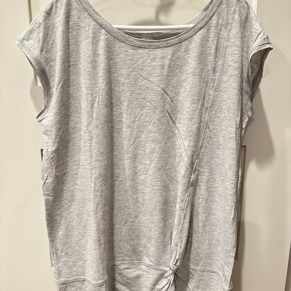 Ivivva Gray Cotton Short Sleeve Tee